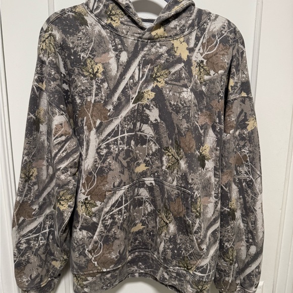 Abercrombie & Fitch Oversized Camouflage Essential Popover Hoodie - Picture 4 of 6